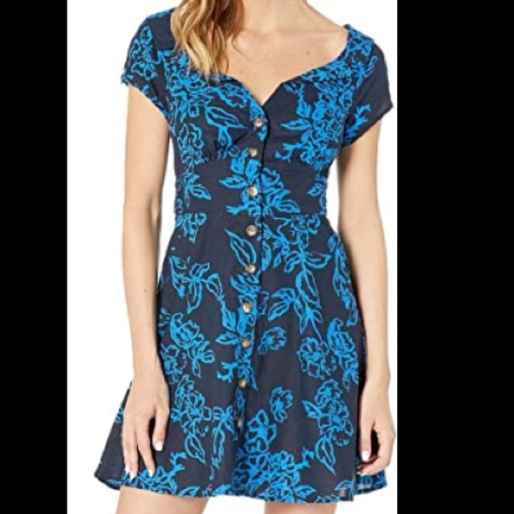 Free People A Thing Called Love Sz 12 Navy Combo